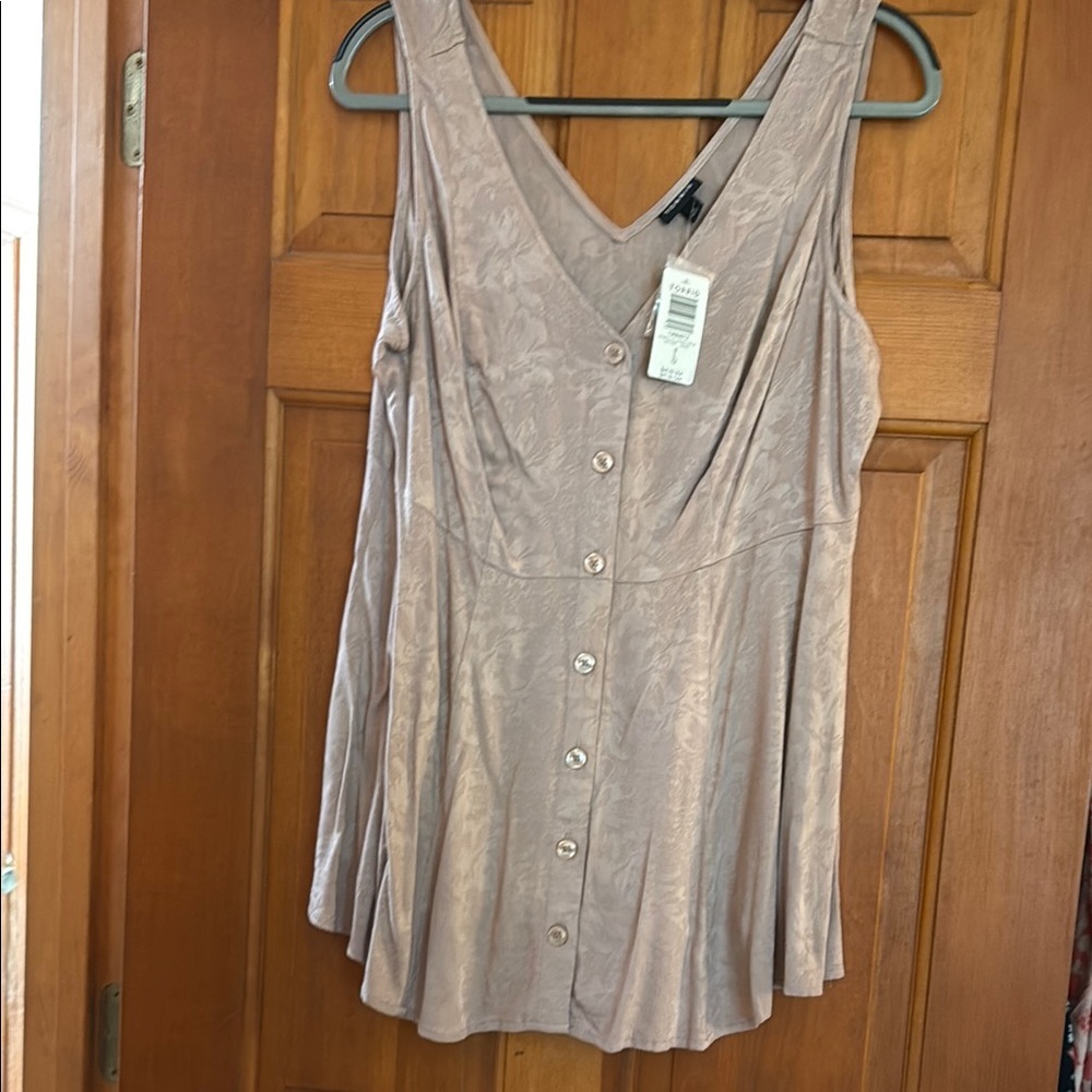 Women's Mauve colored Sleeveless Top